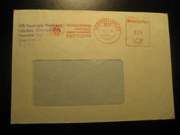 GERINGSWALDE 1990 Meter Mail Cancel Cover GERMANY - Cartas