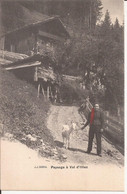 Suisse - Champéry - Paysage à Val D'Illiez Jj3088a Jullien Foulard Rouge  Chevres Ziegen Goat - Champéry