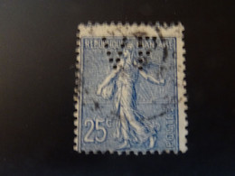 Perforé FRANCE  Semeuse  V F - Used Stamps