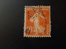 Perforé FRANCE  Semeuse  AM - Used Stamps