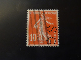 Perforé FRANCE  Semeuse  SG - Used Stamps