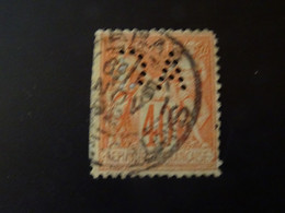 Perforé FRANCE  Sage  DA - Used Stamps