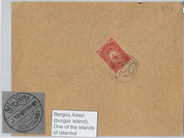 64359 - TURKEY Ottoman Empire POSTAL HISTORY:  Cover From BERGOS ADASI Burgaz - Autres & Non Classés