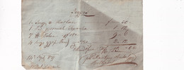 A18750 - RECEIPT FROM AUSTRIA JEGYZES 1819 AUSTRIAN EMPIRE WRITTEN IN HUNGARIAN OLD HANDWRTTEN DOCUMENT - Autriche