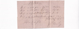 A18755 - RECEIPT NOTA FROM AUSTRIAN EMPIRE 1800s OLD HANDWRITTEN DOCUMENT - Österreich