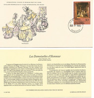 Enveloppe 1er Jour Des Musées -Les Demoiselles D'honneur Velazquez Timbre Dominica 22 Juillet 1980 + Fichier Explicatif - Museums