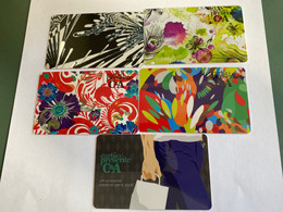 - 24 - Brazil Gift Cards 5 Different C&A - Gift Cards