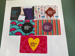 - 24 - Brazil Gift Cards 5 Different C&A - Gift Cards
