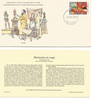 Enveloppe 1er Jour Des Musées Matisse-Harmonie En Rouge- Timbre Maldive1er Sept 1979 + Fichier Explicatif - Musées