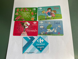 - 24 - Brazil Gift Cards 5 Different Carrefour - Gift Cards