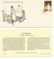 Enveloppe 1er Jour Des Musées Millais Les Orphelins Timbre August1er Sept 1979 + Fichier Explicatif - Museos
