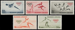 219/223** - Jeux Olympiques De Rome / Olympische Spelen In Rome / Olympische Spiele In Rom - RUANDA URUNDI - Unused Stamps