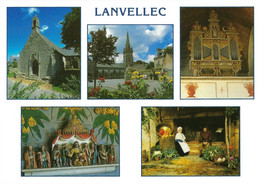 22 - Lanvellec - Multivues (5) : Chapelle De St-Maudez, Place De L'église, Orgue De Dalam, Retable De St-Goulven - Lanvellec