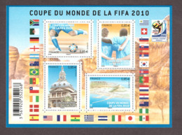France - 2010 - Feuillet F4481 - Neuf ** - Coupe Du Monde De Football En Afrique Du Sud - Nuovi