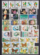 KOREA - 1991 - ANNEE INCOMPLETE ** MNH 3 PAGES ! - ANIMAUX/TRANSPORTS/FLEURS ETC....COTE YVERT = 101 EUR - Korea (Noord)