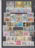 136 TIMBRES VATICAN OBLITERES & NEUFS** + SANS GOMME DE 1973 à 1996  Cote : 106,70 € - Gebraucht