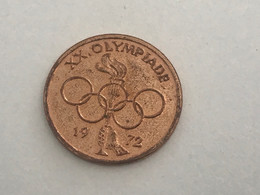 Münze Medaille Auffer Bank Olympische Spiele München - Monete Allungate (penny Souvenirs)