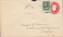 Canada Uprated Postal Stationery Ganzsache Entier 2c. GV. TORONTO Ont. 1926? PASSIAC New York USA - 1903-1954 Reyes