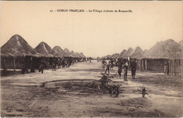 PC BRAZZAVILLE VILLAGE CHRETIEN FRENCH CONGO (a28475) - Brazzaville