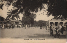 PC BRAZZAVILLE MARCHE INDIGENE FRENCH CONGO (a28459) - Brazzaville