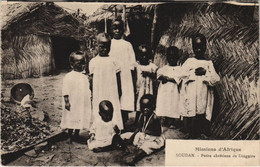 PC MISSIONARIES PETITS CHRETIENS DE DINGUIRE SOUDAN ETHNIC TYPE (a28329) - Sudan
