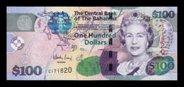 Bahamas 100 Dollars Elizabeth II 2009 Pick 76 SC UNC - Bahama's