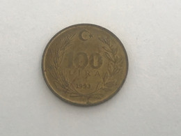 Münze Münzen Umlaufmünze Türkei 100 Lire 1993 - Turkey