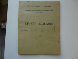 VIEUX PAPIERS - LIVRET SCOLAIRE - AGADIR 1957 - Diploma & School Reports