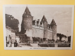 CARTOLINA POSTCARD FRANCIA FRANCE 1947 JOSSELIN CHATEAU  BOLLO CERES OBLITERE' - Josselin