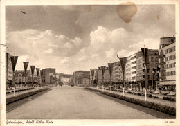 Gotenhafen, Adolf-Hitler-Platz (3024) * 16. 8. 1941 - Hakenkreuz-Fahnen - War 1939-45