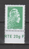 FRANCE / 2022 / Y&T N° 5252A ** : Marianne D'YZ Philaposte (de Feuille Gommée) TVP LV X 1 BdF Bas - Unused Stamps