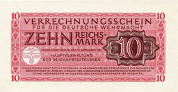 Germany 10 Reichsmark 1944, (Wehrmacht) UNC, P-M40a - 10 Reichsmark