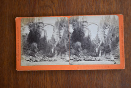 Photo Stereoscopic Stereoscopy - F. Charnaux A Geneve Suisse Et Savoie Pont De Solis Route De Schyn - Visionneuses Stéréoscopiques