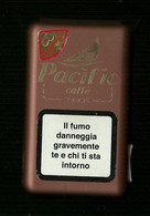 Scatola In Plastica Per Sigarete Italia - Pacific Caffè - Vuota - Etuis à Cigarettes Vides