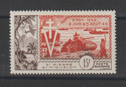 Saint Pierre Et Miquelon 1954 Anniversaire De La Libération PA 22 1 Val * Charnière MH - Nuevos