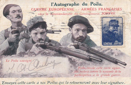 L'autographe Du Poilu (mauvais état) - Guerra 1914-18