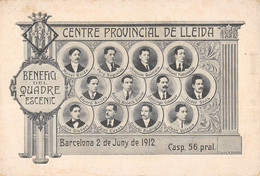 CPA ESPAGNE BARCELONA CENTRE PROVINCIAL DE LLEIDA BARCELONA 2 DE JUNY DE 1912 - Andere & Zonder Classificatie