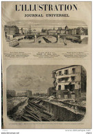 Les Ruines De Paris - Effondrement Du Tunnel De La Porte Maillot - Page Original De 1871 - Historische Dokumente
