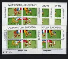 ROMÉNIA 1984- MNH (FUTEBOL - EUROPEU - FRANÇA 1984)_ X5_ RMN0168v5 - Championnat D'Europe (UEFA)