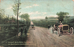 CPA Course Automobile - Circuit De La Seine Inférieure - La Route Entre Londinieres - Fresnoy - Rallyes