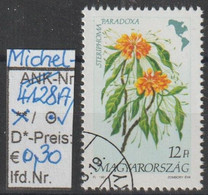 1991 - UNGARN -  SM A. Satz "Blumen Amerikas - Steriphoma"  12 Ft Mehrfärbig - O Gestempelt - S.Scan (hu 4128Ao) - Usati