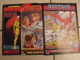 3 N° De La Revue Neutron. Magazine De Science-fiction En BD. N° 1,3,4. Pellos Mézières Mako Poïvet Bogdanoff Guieu 1980 - Altri & Non Classificati