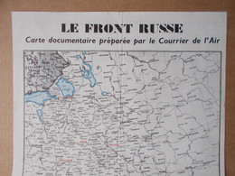 Allied Propaganda Leaflet - "Le Front Russe" 42 X26cm - Tract De Propagande Alliée - Alliierten Propaganda Flugblatt - 1939-45