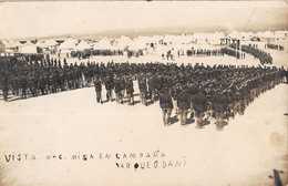 CPA MAROC GUERRE DU RIF CARTE PHOTO VISTA MISA EN CAMPANA DARQUEODANI - Autres & Non Classés