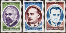 Rumänien 1992 - MiNr. 4813-15 ** - "Persönlichkeiten, U.a. Ion C. Bratianu, Delegierter Beim Versailler Vertrag. 1919". - Unused Stamps