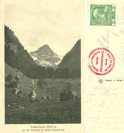 Bürserberg 1910 " Spitze Zimba Von Der Wirtschaft Bürserschlucht Aus + Besitzer-Stempel JOSEF SCHALLERT " Carte Postale - Bludenz