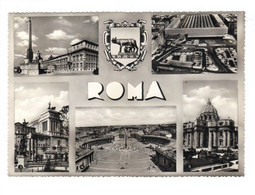 Cartolina Postale Roma - Panoramica Monumenti - Viaggiata - Altare Della Patria