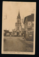CPA - 79 - THENEZAY - L'Eglise, Vue De La Rue De La Poste - Publicité Byrrh - Thenezay