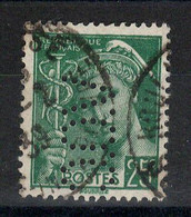 Perfore - VOC Perfin Sur YV 411 - Used Stamps