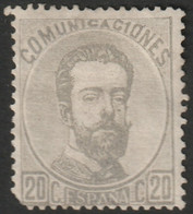 Spain 1873 Sc 183 Ed 123 MNG(*) Damaged LL Corner - Unused Stamps